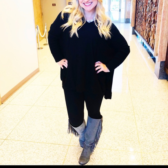 Apt. 9 Tops - 3/$20 Black Sweater Tunic